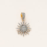 Pave Diamond Sun Pendant