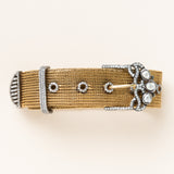 Gold Knit & Diamond Bracelet