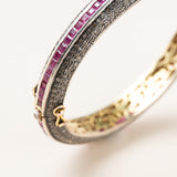 Ruby & Pave Diamond Cuff