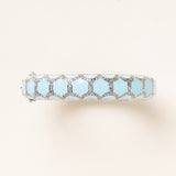 Ceramic & Pave Diamond Cuff