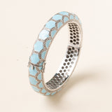 Ceramic & Pave Diamond Cuff