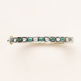 Emerald & Polki Diamond Cuff