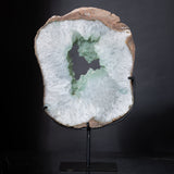 Green Agate with Stand