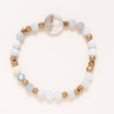 African Brass & Geode Bracelet