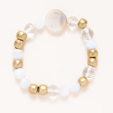 African Brass, Blue Lace Agate, Crystal & Geode