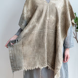 Hand Dyed & Distressed African Poncho