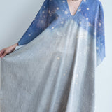 Hand Dyed Cotton/Linen Poncho