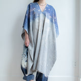 Hand Dyed Cotton/Linen Poncho