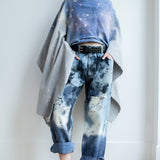 Hand Dyed Cotton/Linen Poncho