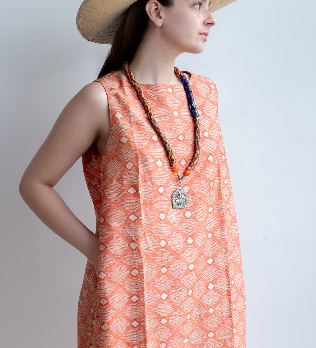 Fine Indonesian Batik Silk Summer Dress Fine Indonesian Batik Silk Summer Dress