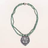 Double Strand Emerald Necklace