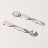 Moonstone, Pearl & Crystal Earrings