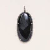 Onyx & Druzy Pendant