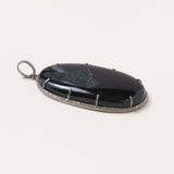 Onyx & Druzy Pendant