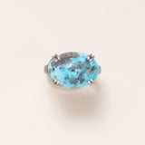 Persian Turquoise & Oxidized Silver Ring