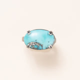 Persian Turquoise & Oxidized Silver Ring