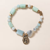 Chrysocolla, Amanzonite & Brass