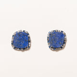 Afghani Lapis with Diamonds/Sapphires and Silver Studs
