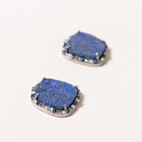 Afghani Lapis with Diamonds/Sapphires and Silver Studs