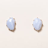 Blue Lace Agate Studs