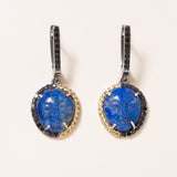 Lapis Moonface Earrings