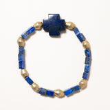 Lapis and Brass Bracelets