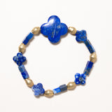 Lapis and Brass Bracelets