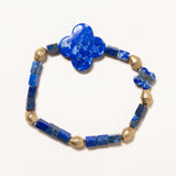 Lapis and Brass Bracelets