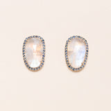 Moonstone Studs