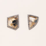 Rutilated Star Quartz Studs