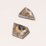 Rutilated Star Quartz Studs