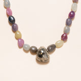 Sapphire & Pyrite Necklace