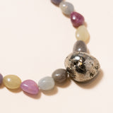 Sapphire & Pyrite Necklace
