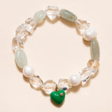 Pearls, Crystal, Aquamarine & Enamel