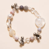 Agate, Crystal, Pearls, Silver & Orange Quartz