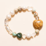 Pearls, Turquoise, Crystal & Mossagate