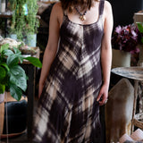 Plaid Silk Slip