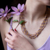 Gold Plated Amethyst Necklace