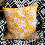 Peruvian Handmade Cotton Pillow Yellow