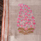 Hand Embroidered Pashmina with Flower Bouquets
