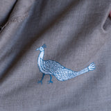 Hand Embroidered Pashmina with Peacocks
