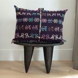 Vintage Guatemalan Huipil with Recycled Fabrics & Handwoven Detail Pillow