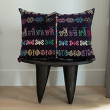 Vintage Guatemalan Huipil with Recycled Fabrics & Handwoven Detail Pillow