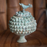 Vintage Brass Lobi Urns, Medium