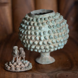 Vintage Brass Lobi Urns, Medium