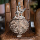 Vintage Brass Lobi Urns, Large