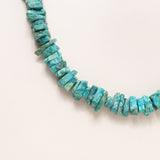 Crysocolla Bib Necklace with 18K J-Hook