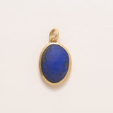 Large Lapis Lazuli Pebble Pendant 22K gold