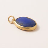 Large Lapis Lazuli Pebble Pendant 22K gold