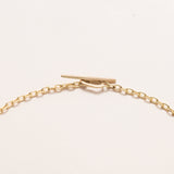 16 Inch Chain, Boxy, Thin, 18K Gold